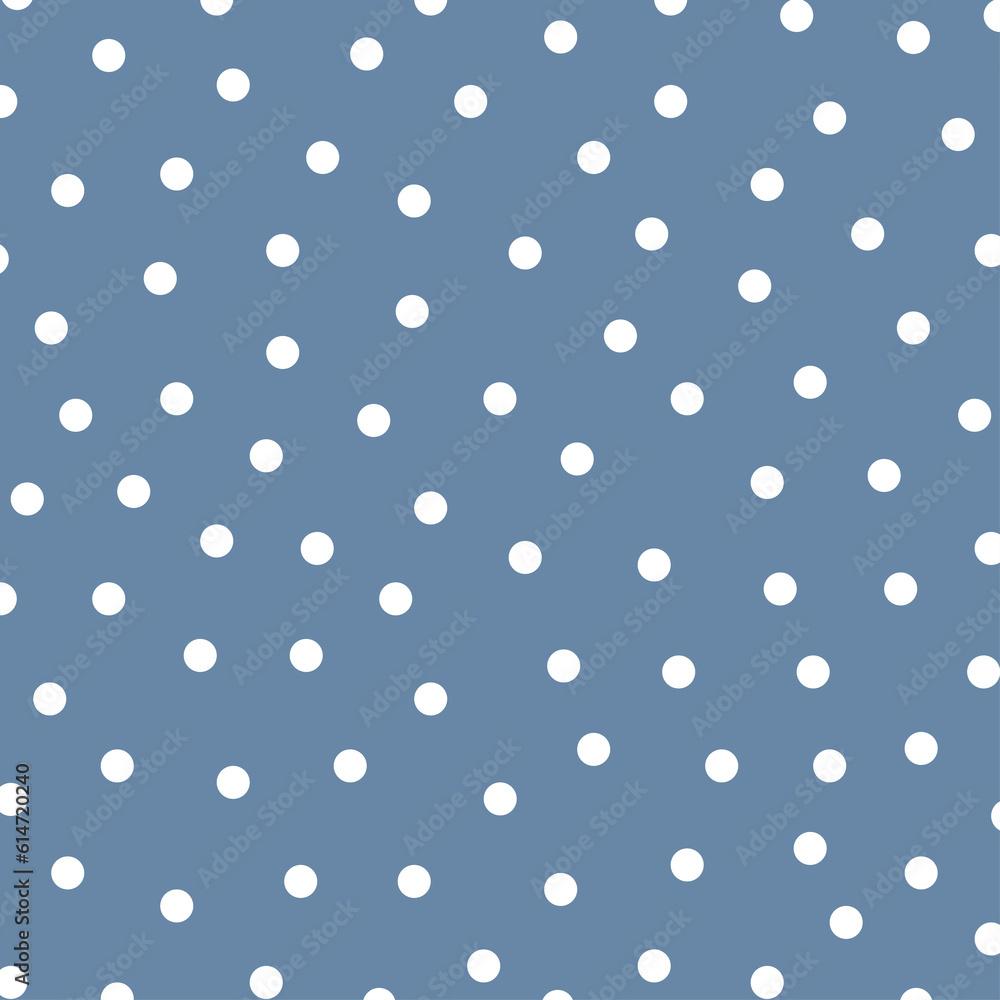 Polka dot seamless pattern, vector background.
