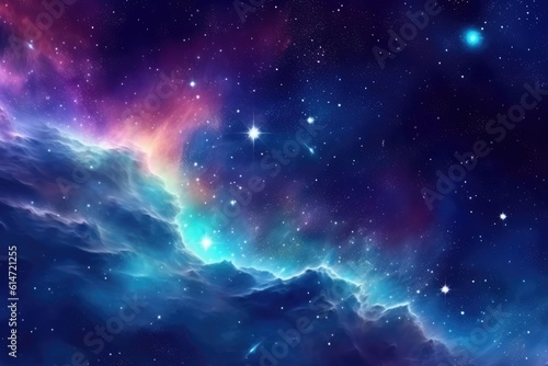 Galaxies and constellations in deep space. Stars and distant galaxies. Extra wide wallpaper background. sci-fi space wallpaper,