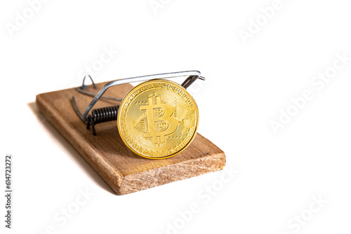 Bitcoin in a mousetrap. Risks and dangers of investing in cryptocurrency.