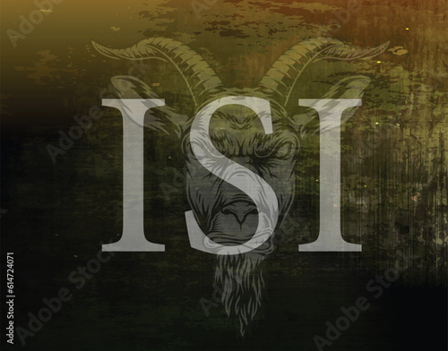 ISI markhor logo on army background