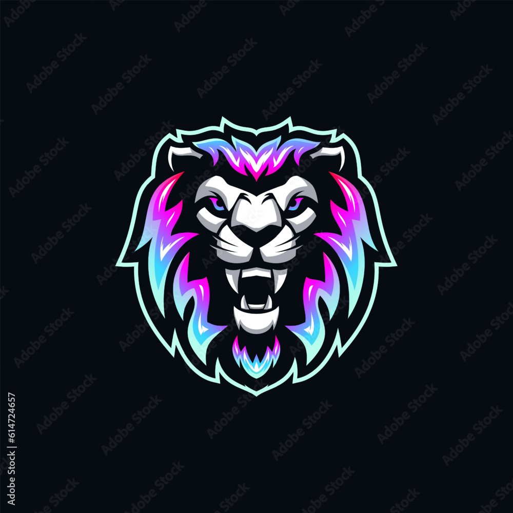 Modern Lion Vector Logo, Esport Logo Design.