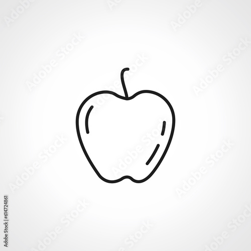Apple line icon  apple linear icon