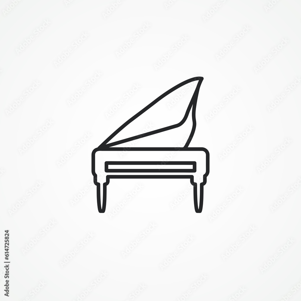 piano line icon. grand piano line icon piano line icon. grand piano line icon