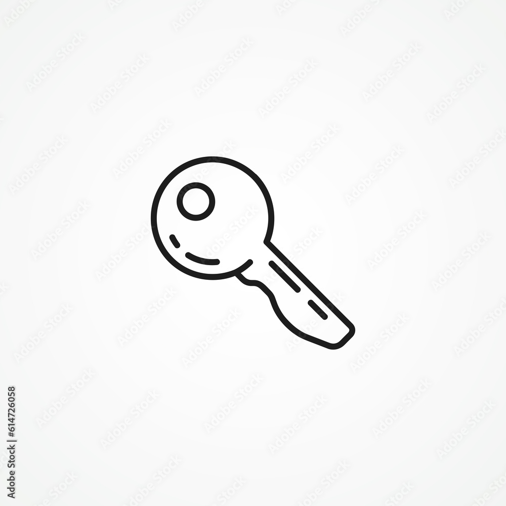 key line icon. acces key outline icon key line icon. acces key outline icon