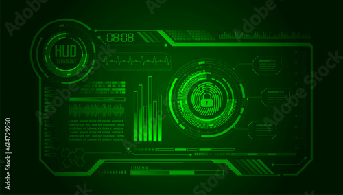 Closed Padlock on digital background, cyber security