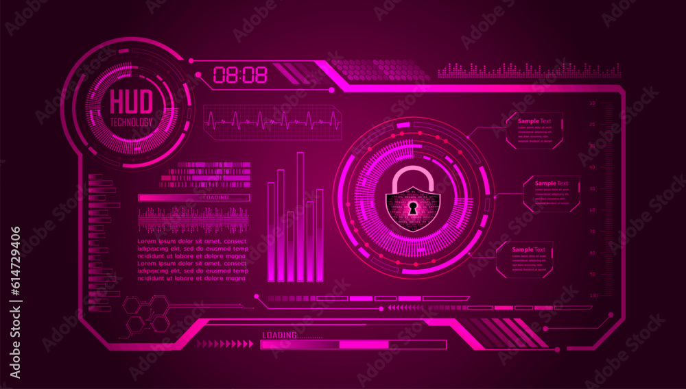 Closed Padlock on digital background, cyber security Closed Padlock on digital background, cyber security