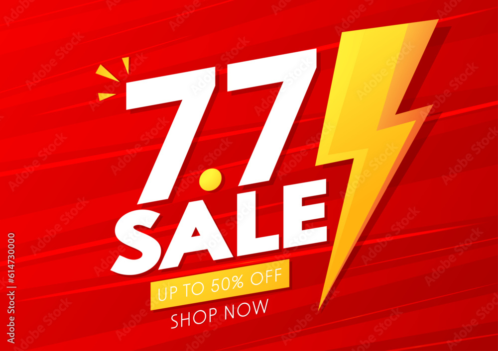 7.7 podium super sale banner template design for web or social media. Promotional Business Flash Sale Design. Vector July 7 Special Offer Illustration. 7.7 podium super sale banner template design for web or social media. Promotional Business Flash Sale Design. Vector July 7 Special Offer Illustration.