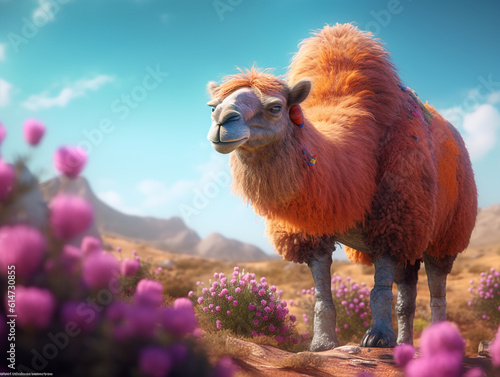 Colorful Fox illustrationColorful Camel illustration photo