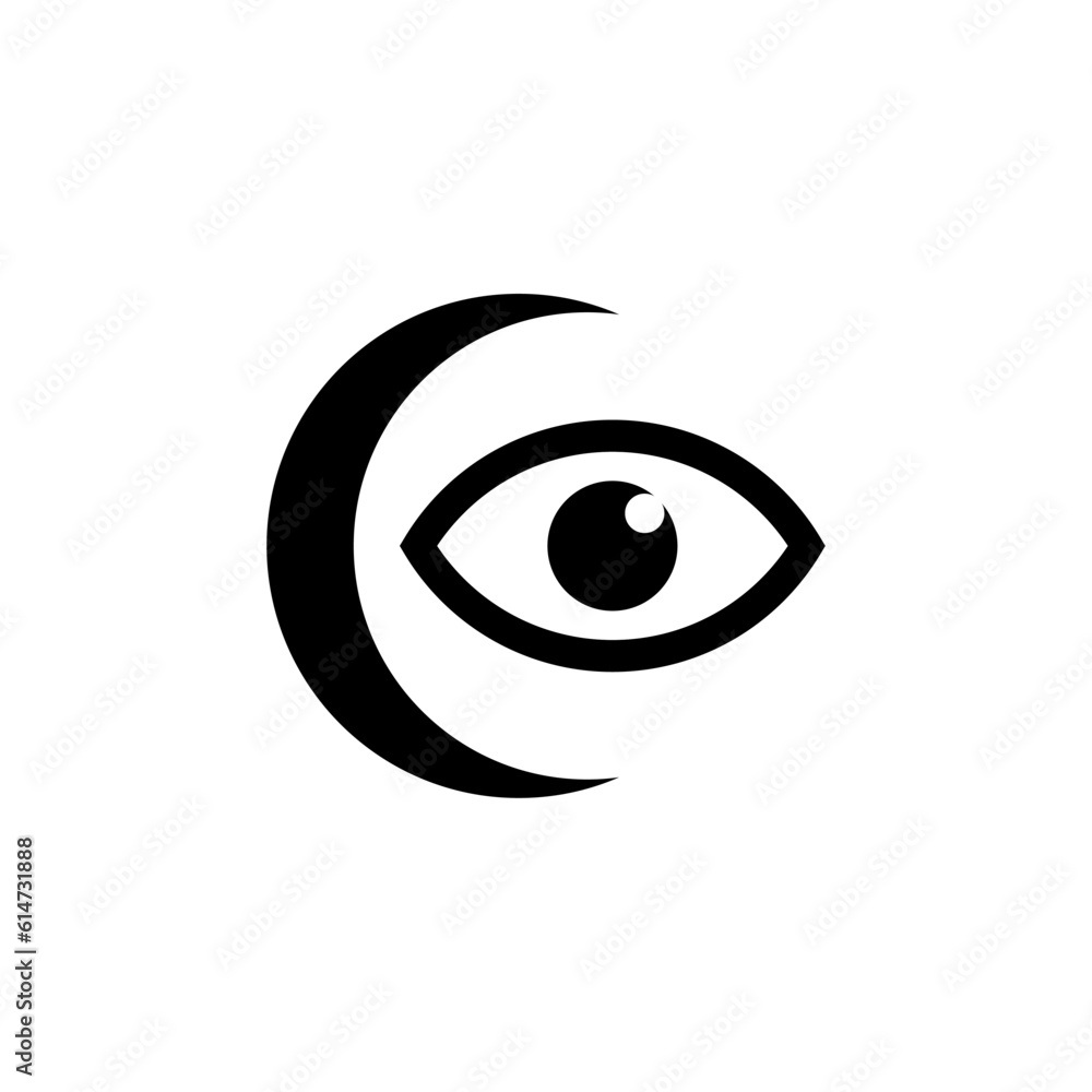 all seeing eye symbol vector illustration
