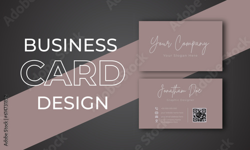 Modern Editable Business Card Template, Minimalist Business Cards, Chic Business Card, Printable Business Card Template