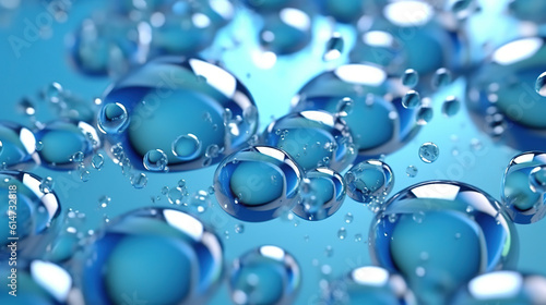 Wallpaper Mural Blue water made out of air bubbles for background or wallpaper Torontodigital.ca
