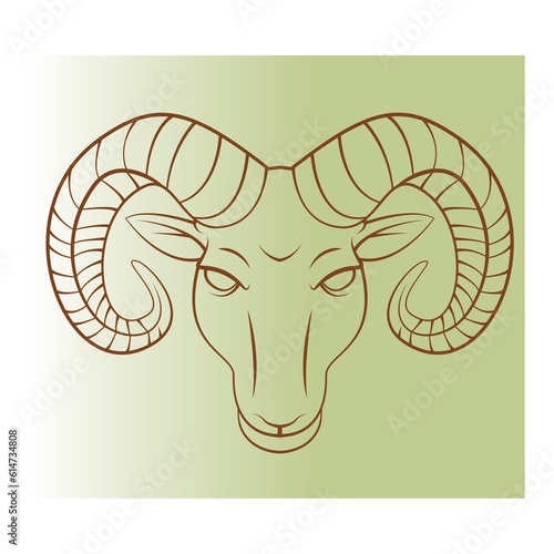 Traditional Goat Face Closeup for Eid ul Adha vector illustrations