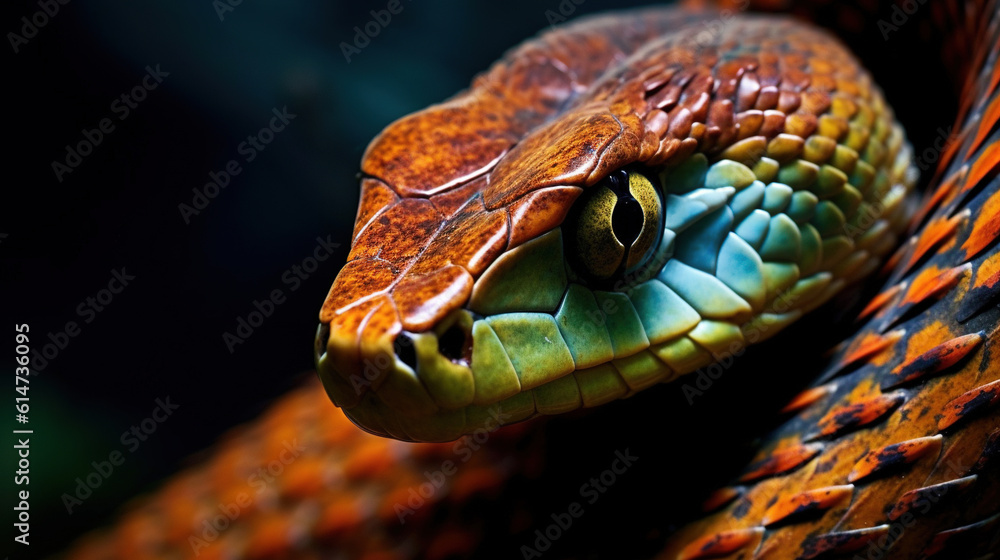 Fototapeta premium Exotic animal of snake