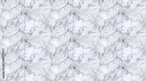 Seamless white marble pattern, created with generative AI technology