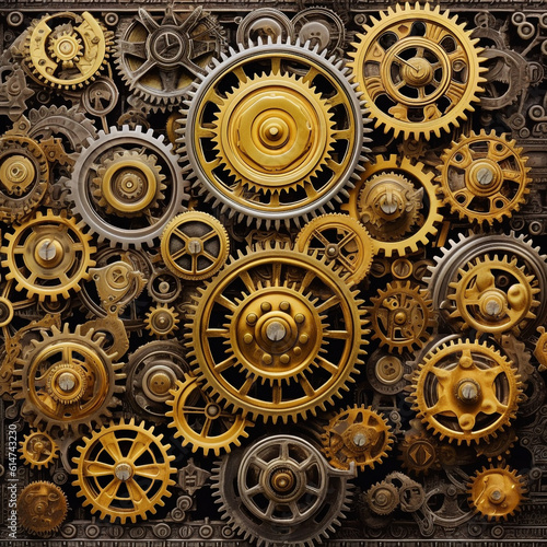Design a pattern featuring gears and cogs in various hd wallpaper
