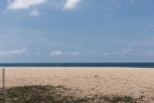 Beautiful seascape with cloud on a sunny day.