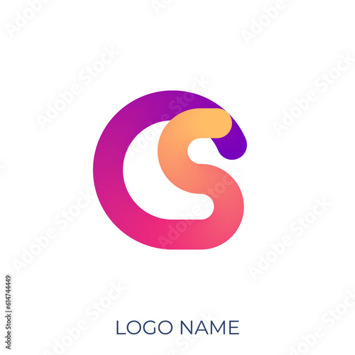 letter CS logo