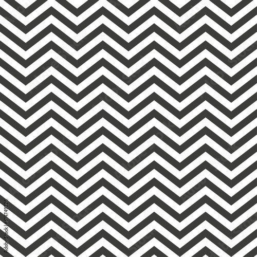 Seamless chevron geometric pattern, black and white