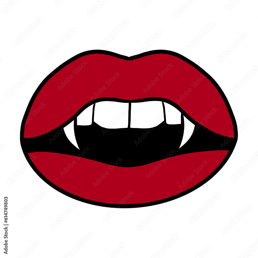 Red Sexy Vampire Lips Red Sexy Vampire Lips