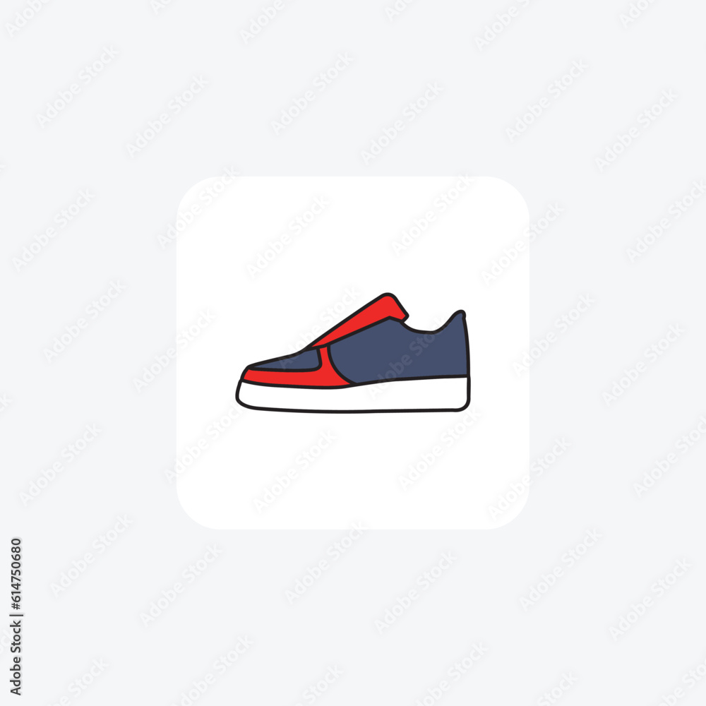 Running Shoes Fast and Fit Vector Flat Icon Isolated on white Background
Running Shoes Fast and Fit Vector Flat Icon Isolated on white Background