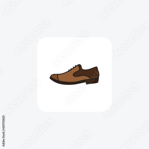 Oxfords Timeless Classics Vector Flat Icon Isolated on white Background

