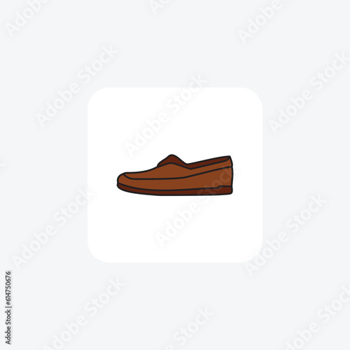 Oxfords Timeless Classics Vector Flat Icon Isolated on white Background

