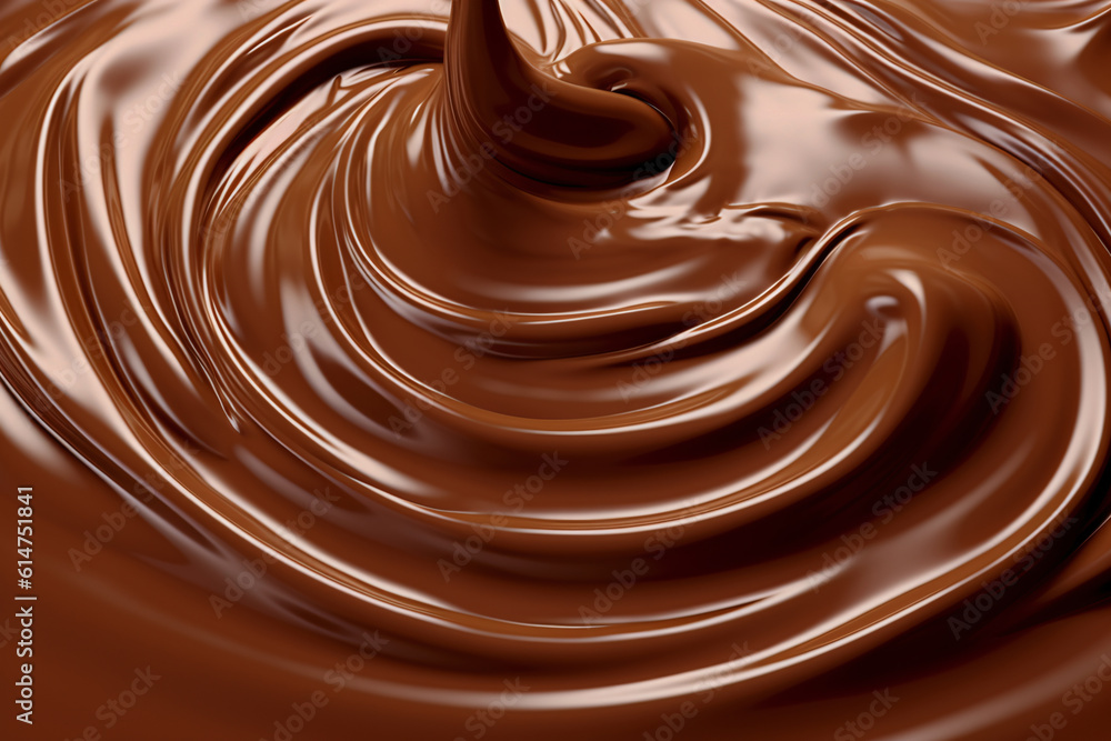 Melted chocolate background, Generative AI Melted chocolate background, Generative AI