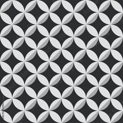 seamless pattern 3d circles geometric  wallpaper
