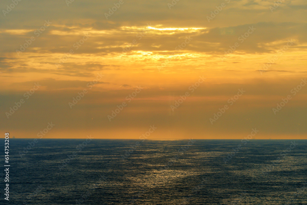 Landscape of Sunset  view captured from Cruise