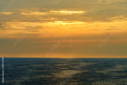 Landscape of Sunset view captured from Cruise