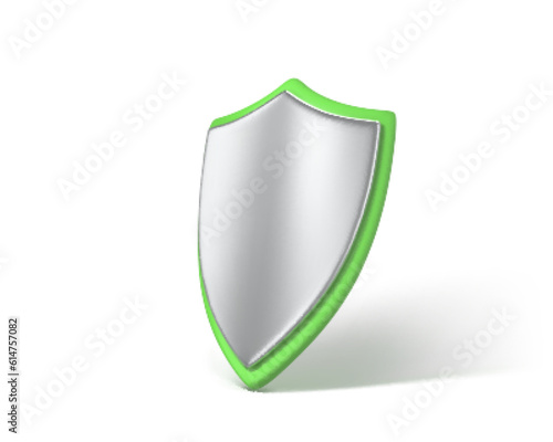 Free Download 13d shield isolated on white background. Concept of secure protection. Vector 3D Illustration - GFXLoad