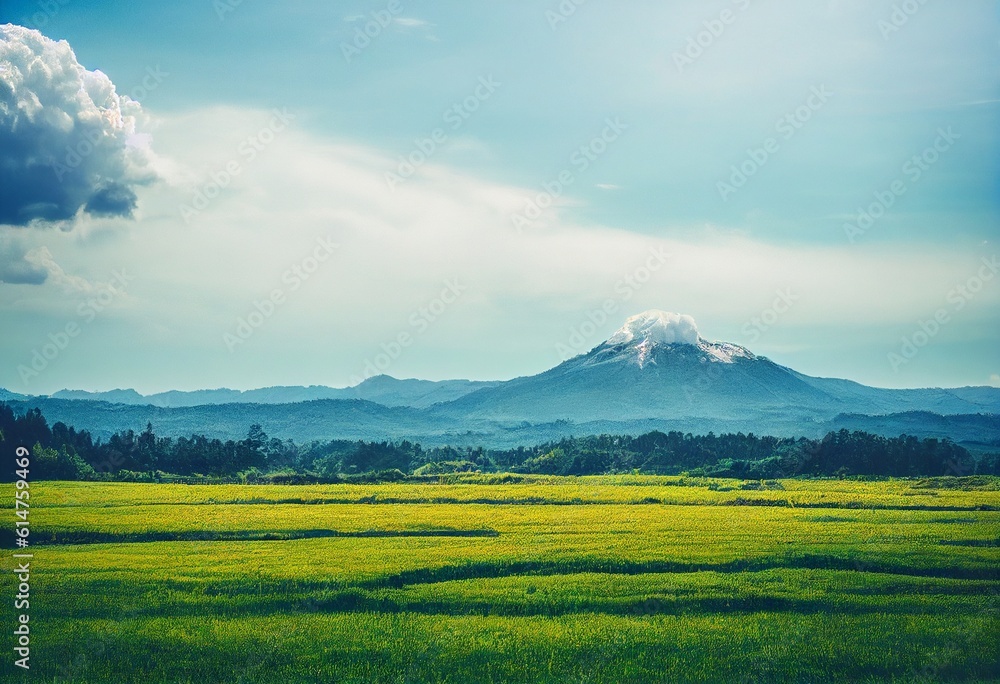 Fototapeta premium 空と山