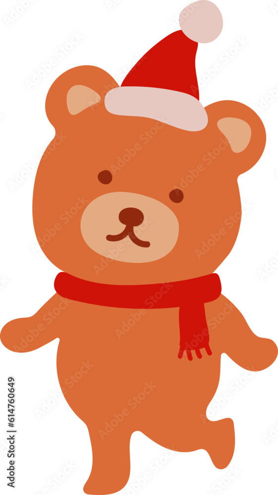 Fototapeta premium Cute Christmas Bear