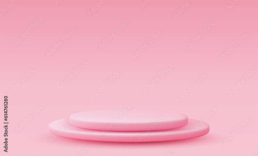 Vector round podium, pedestal or platform. 3d podium. Place for ads. Empty product stand background Vector round podium, pedestal or platform. 3d podium. Place for ads. Empty product stand background