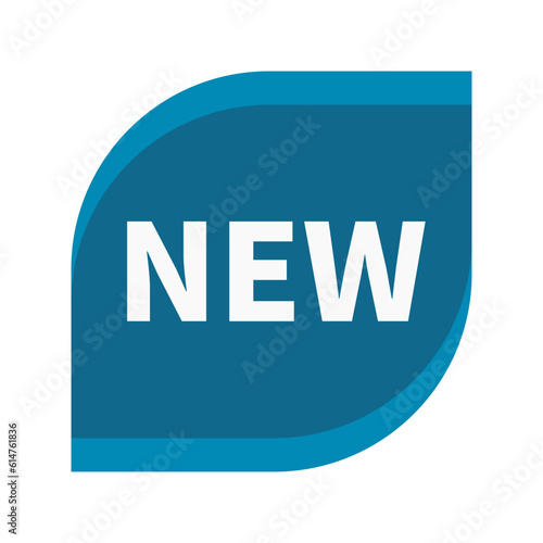 New In Blue Color Square Unique Shape For Announcement
