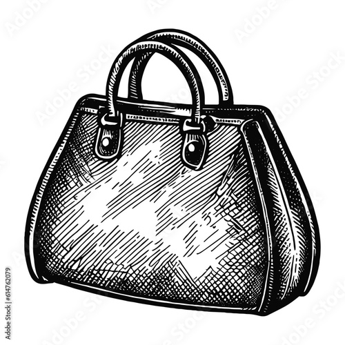 handbag retro sketch