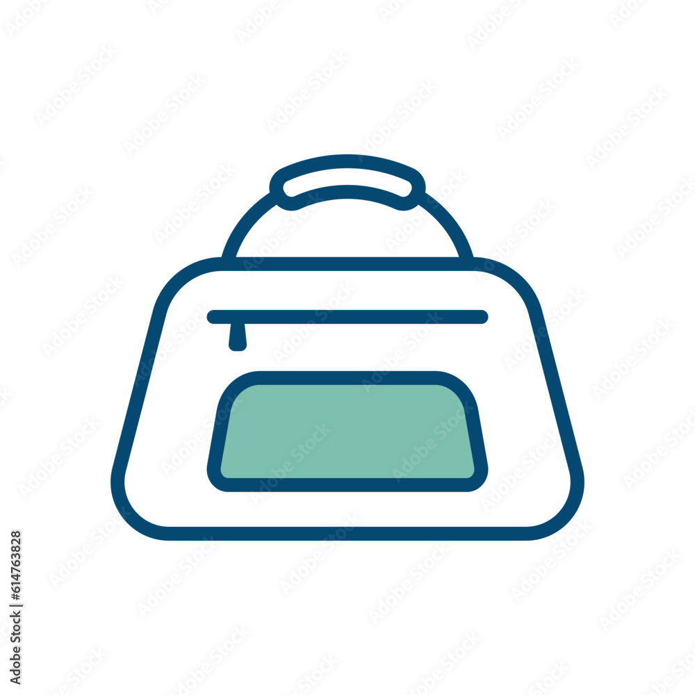 sport bag icon vector design template in white background sport bag icon vector design template in white background