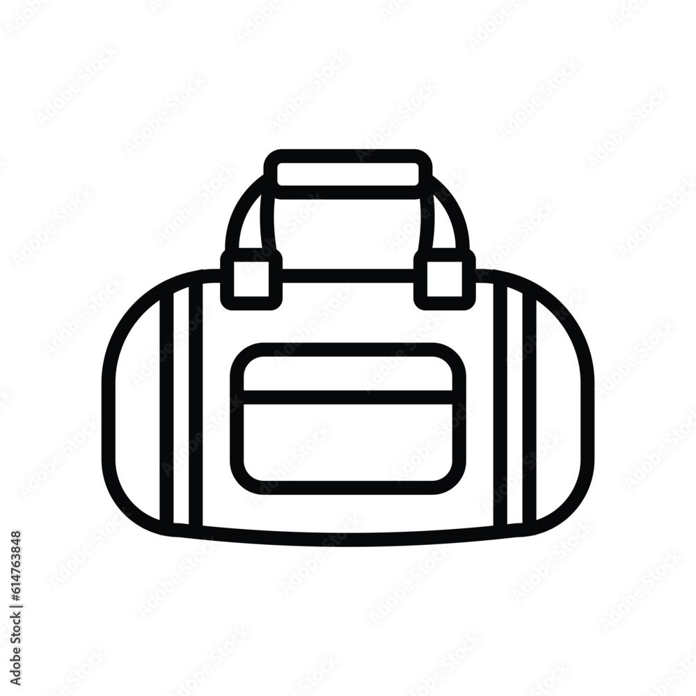 sport bag icon vector design template in white background sport bag icon vector design template in white background