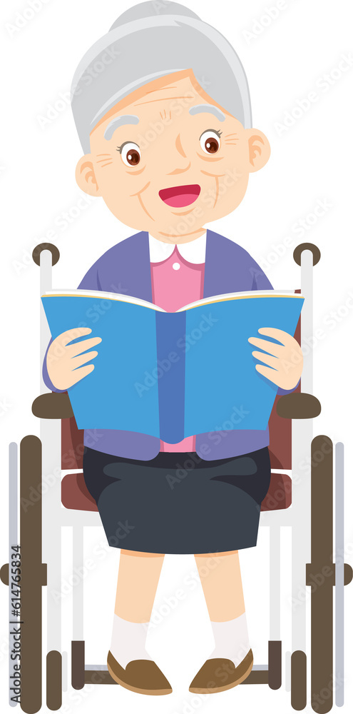 senior,old people, elderly in wheelchair patient and nursing senior,old people, elderly in wheelchair patient and nursing