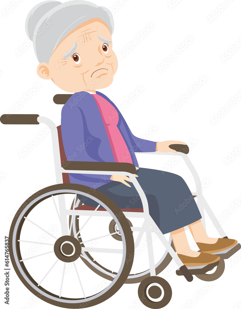 senior,old people, elderly in wheelchair patient and nursing senior,old people, elderly in wheelchair patient and nursing