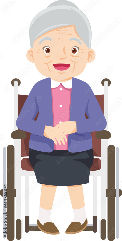 senior,old people, elderly in wheelchair patient and nursing senior,old people, elderly in wheelchair patient and nursing