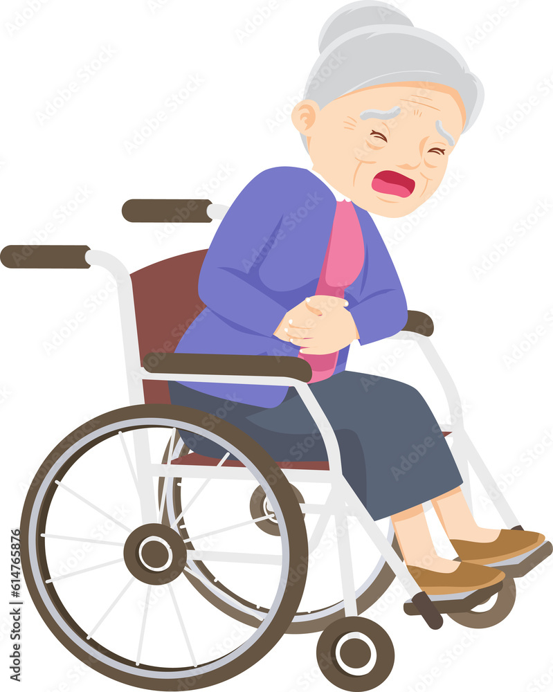 senior,old people, elderly in wheelchair patient and nursing senior,old people, elderly in wheelchair patient and nursing
