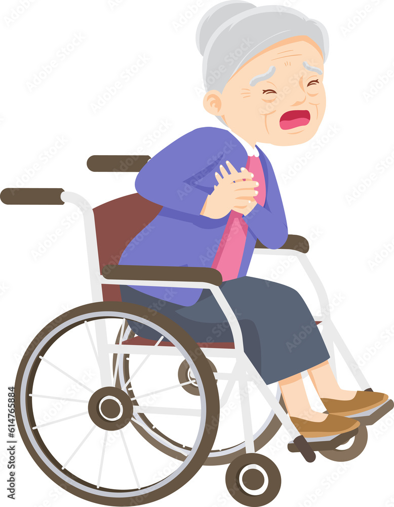 senior,old people, elderly in wheelchair patient and nursing senior,old people, elderly in wheelchair patient and nursing