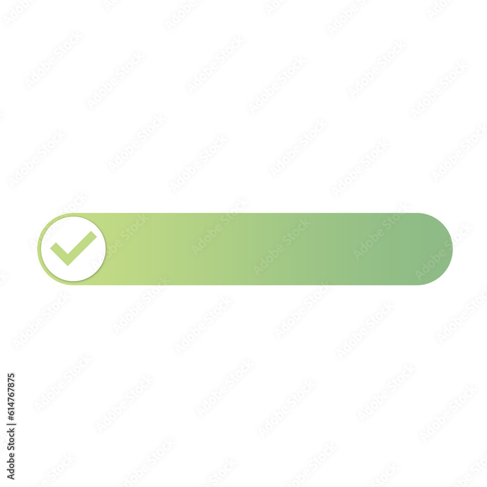 green check circle in banner bar green check circle in banner bar