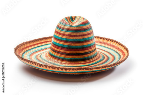 traditional mexican hat isolated on white background