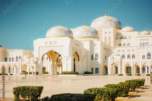 Obraz na plátne Famous historic Qasr Al Watan, a historic palace in Abu Dhabi, United Arab Emira
