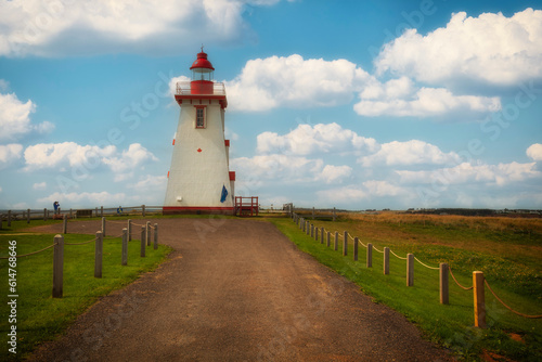 Path to the souris east lighthouse in prince edouard island