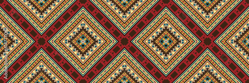 Seamless Kasuri pattern in triba,Gyp sy.Figure tribal embroidery.Indian,l.Aztec style abstract vector illustration.Ethnic stripe seamless pattern.textured ornament illustration,clothing and other.