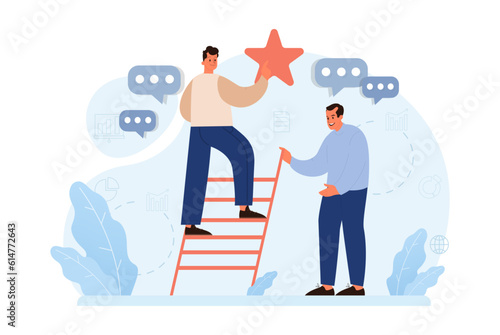 Company credibility. Brand reputation based on customer loyalty