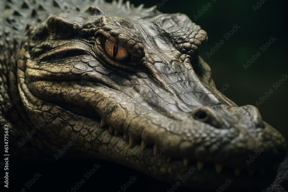 Obraz premium Crocodile Crocodile in the natural swamp